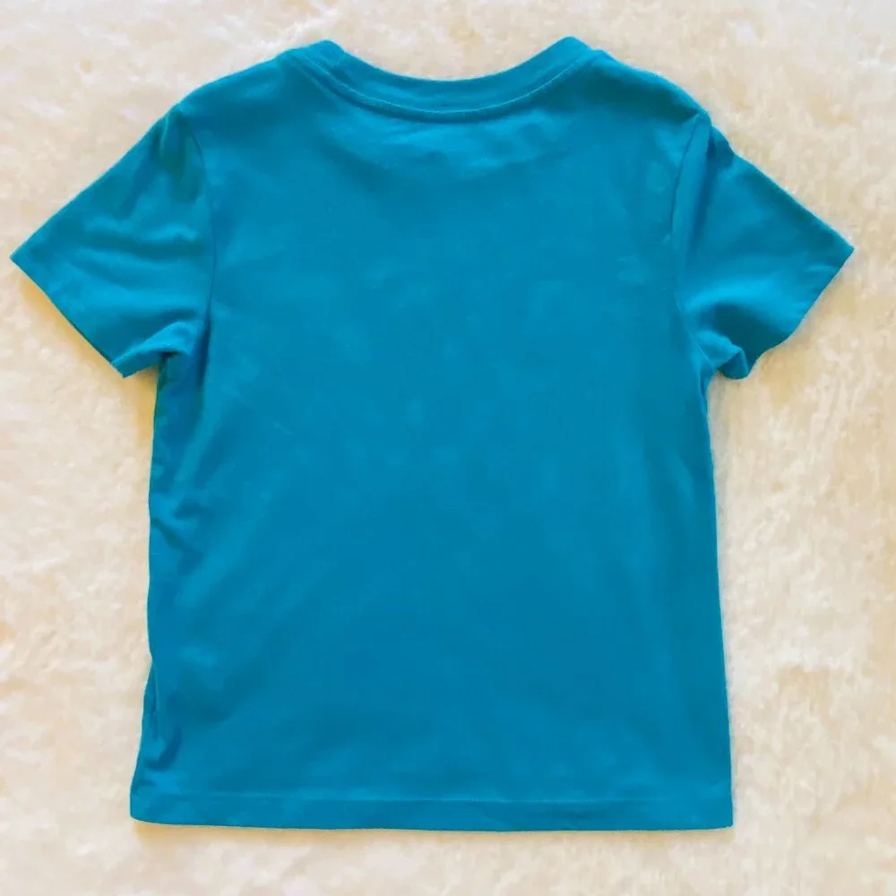 Old Navy Boy’s T-shirt Yellowstone National Park size 5 teal Nature Mountains